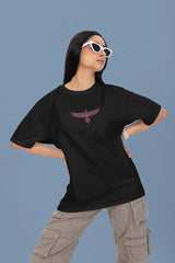 Phoenix Embroidered Oversized T-Shirt – Unisex Streetwear Tee