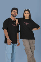 Phoenix Embroidered Oversized T-Shirt – Unisex Streetwear Tee