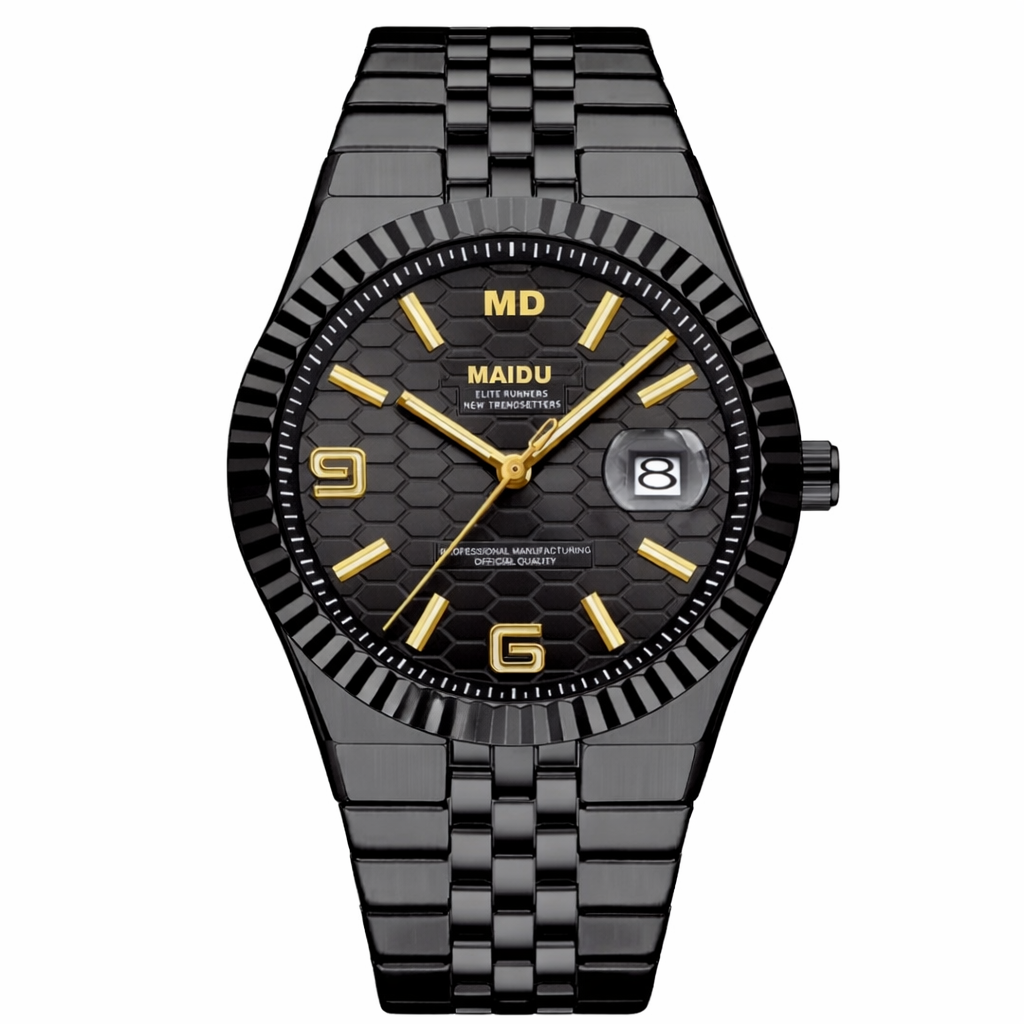 Aura Black Datejust Watch – Premium Unique Dial | SHOPOVISE