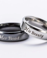 Beauty & Beast Promise Rings
