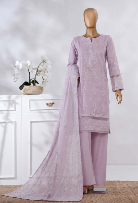 Lilac Dream Elegant Embroidered Suit