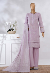 Lilac Dream Elegant Embroidered Suit