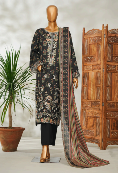 Ramzan Special embroided 3-Piece Suit
