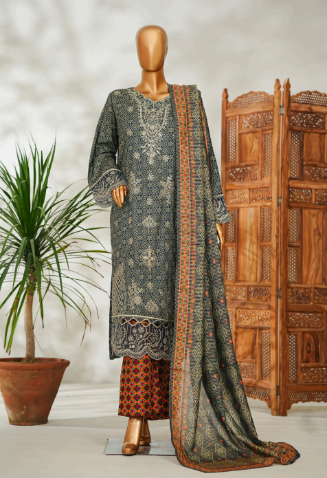 Classic Printed 3-Piece Suit