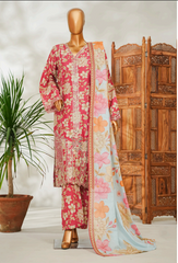 Floral Printed 3-Piece Suit