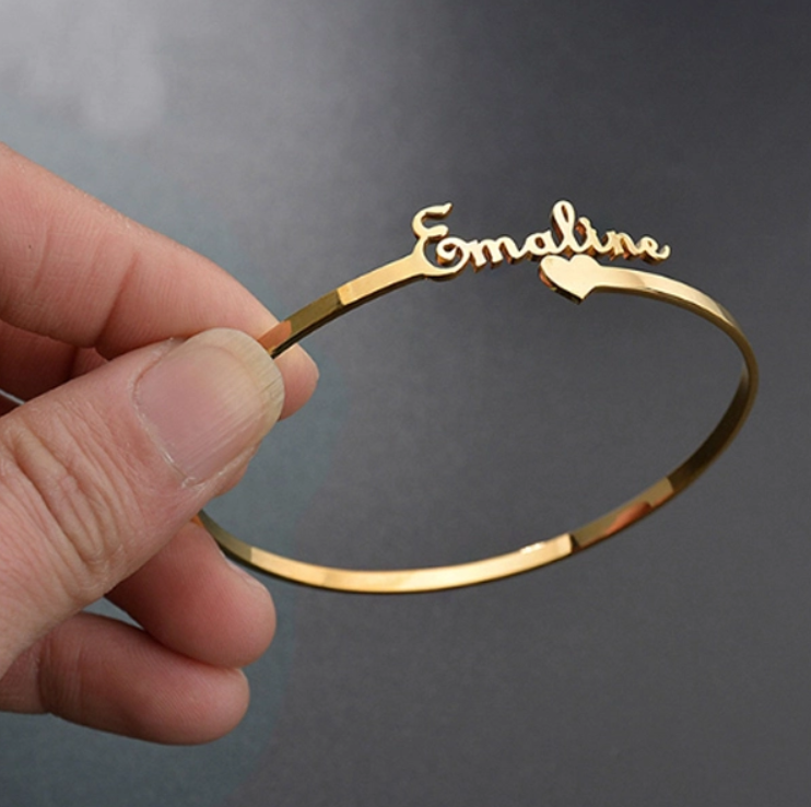 Personalized Name Cuff Bracelet