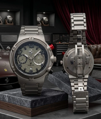 Titan Edge Chronograph Steel Watch