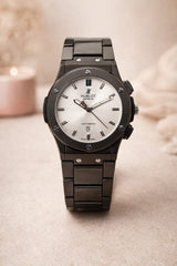 Luxury Hublot Style Men's Watch – Stainless Steel Chain | Date Working | Premium Look