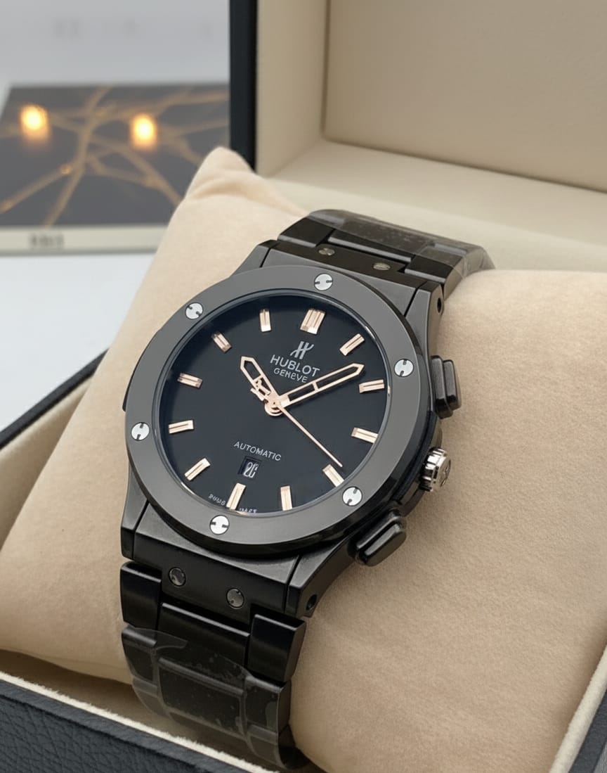 Luxury Hublot Style Men's Watch – Stainless Steel Chain | Date Working | Premium Look