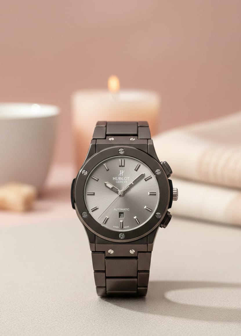 Luxury Hublot Style Men's Watch – Stainless Steel Chain | Date Working | Premium Look