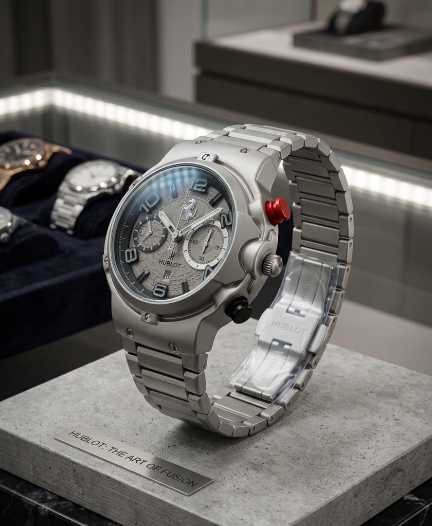 Titan Edge Chronograph Steel Watch