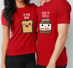 Bread & Nutella Couple Shirts